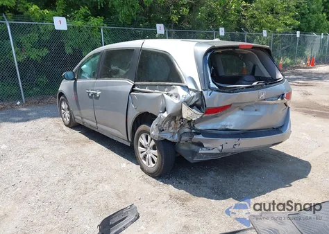 2016 Honda Odyssey Ex-L из США, поврежденный, VIN 5FNRL5H67GB095933